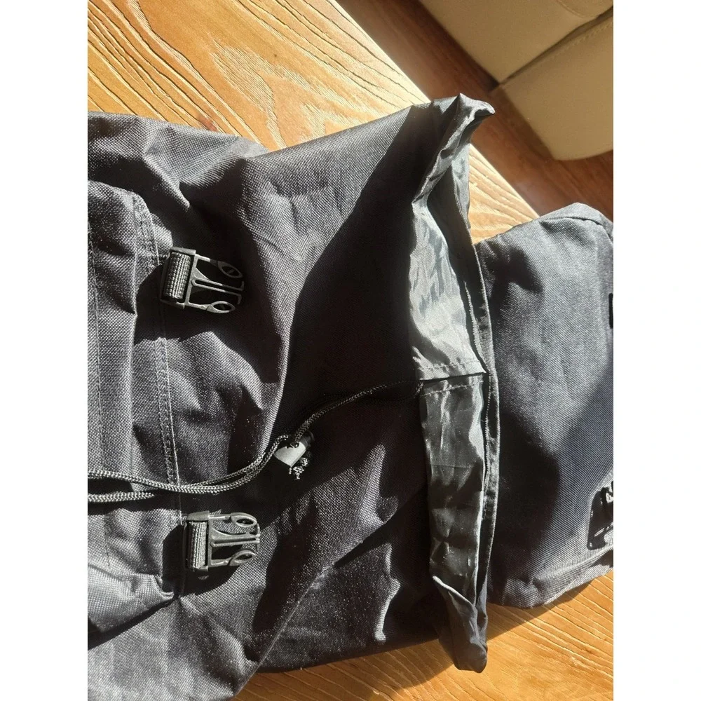 NWT Guinness Black Roll Top Backpack Brown Suede Base Laptop Travel Bag OS